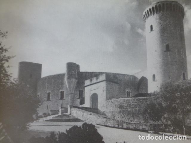Collectionnisme: PALMA DE MALLORCA CASTILLO DE BELLVER ANTIGUA LAMINA HUECOGRABADO A&Ntilde;OS 40U