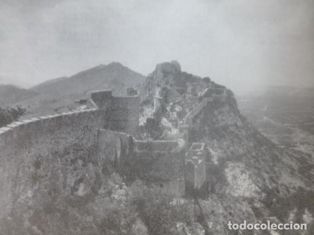 Coleccionismo: JATIVA VALENCIA CASTILLO ANTIGUA LAMINA HUECOGRABADO A&Ntilde;OS 40U