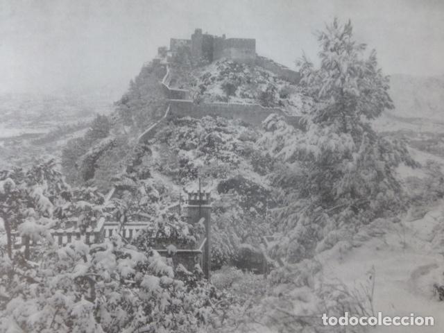 Collectionnisme: JATIVA VALENCIA CASTILLO ANTIGUA LAMINA HUECOGRABADO A&Ntilde;OS 40U