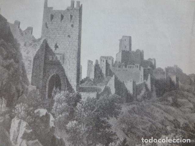 Collectionnisme: JATIVA VALENCIA CASTILLO ANTIGUA LAMINA HUECOGRABADO A&Ntilde;OS 40U