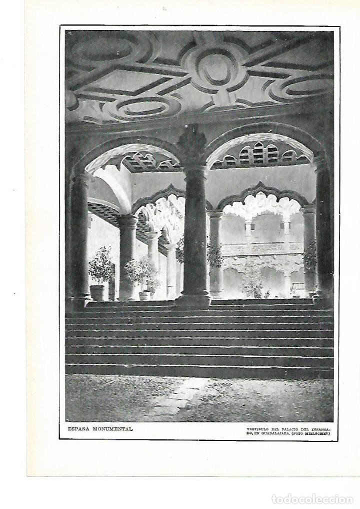 Sammelleidenschaft Papier: A&Ntilde;O 1915 RECORTE PRENSA GUADALAJARA PALACIO DEL INFANTADO FOTOGRAFIA DEL VESTIBULO FOTO HIELSCHER