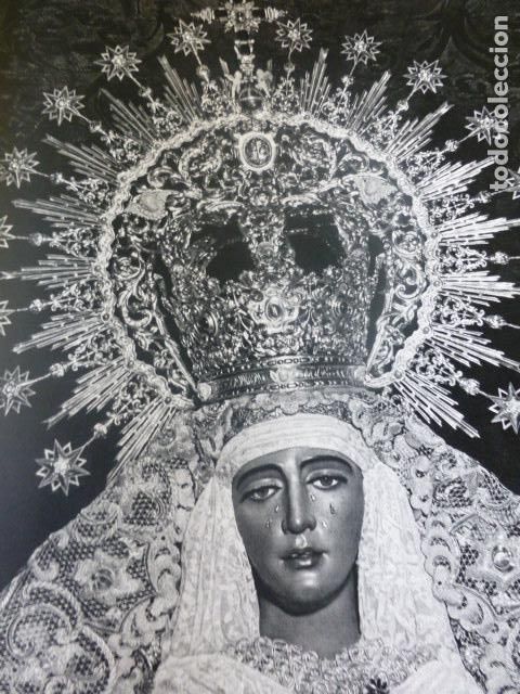 Sammelleidenschaft Papier: SEVILLA SEMANA SANTA VIRGEN DE LA ESPERANZA DE TRIANA ANTIGUA LAMINA HUECOGRABADO 26 X 31 CMTS