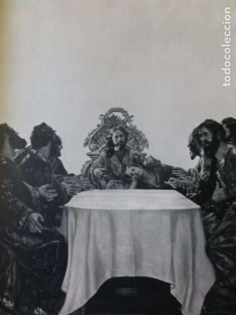 Coleccionismo: MURCIA SEMANA SANTA ULTIMA CENA ANTIGUA LAMINA HUECOGRABADO 26 X 31 CMTS
