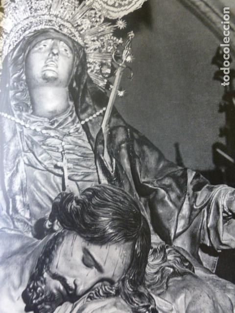 Coleccionismo: MURCIA SEMANA SANTA VIRGEN DE LAS ANGUSTIAS ANTIGUA LAMINA HUECOGRABADO 26 X 31 CMTS