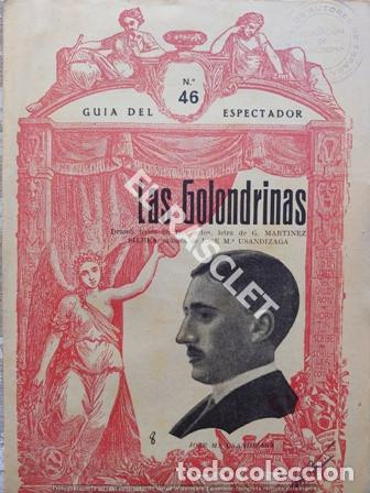 Coleccionismo: POGRAMA DE - LAS GOLONDRINAS - JOSE M&ordf; USANDIZAGA -