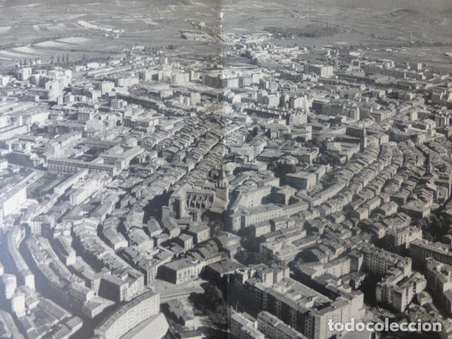 Colecionismo: VITORIA ALAVA VISTA AEREA ANTIGUA LAMINA HUECOGRABADO