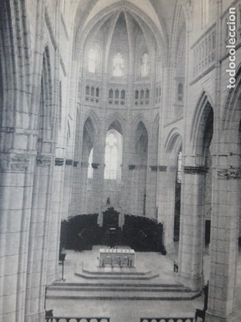 Colecionismo: VITORIA ALAVA CATEDRAL INTERIOR ANTIGUA LAMINA HUECOGRABADO