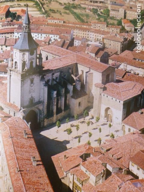 Collecting paper: VITORIA ALAVA CATEDRAL VISTA AEREA ANTIGUA LAMINA HUECOGRABADO