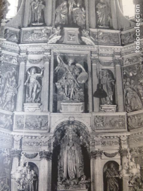 Coleccionismo: VITORIA ALAVA PARROQUIA DE SAN MIGUEL RETABLO ANTIGUA LAMINA HUECOGRABADO