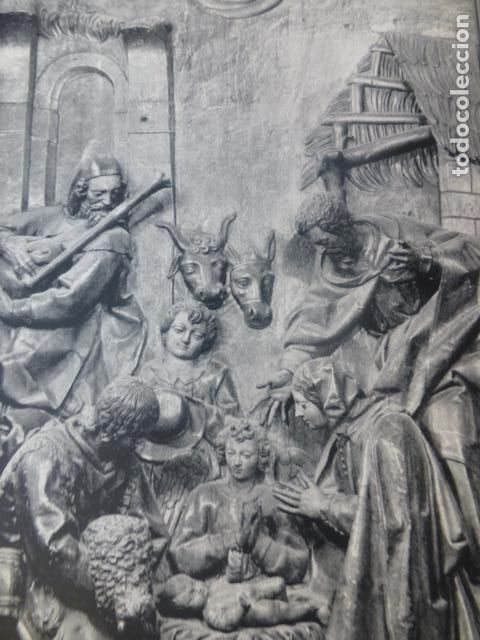 Coleccionismo: VITORIA ALAVA PARROQUIA DE SAN MIGUEL RETABLO ANTIGUA LAMINA HUECOGRABADO