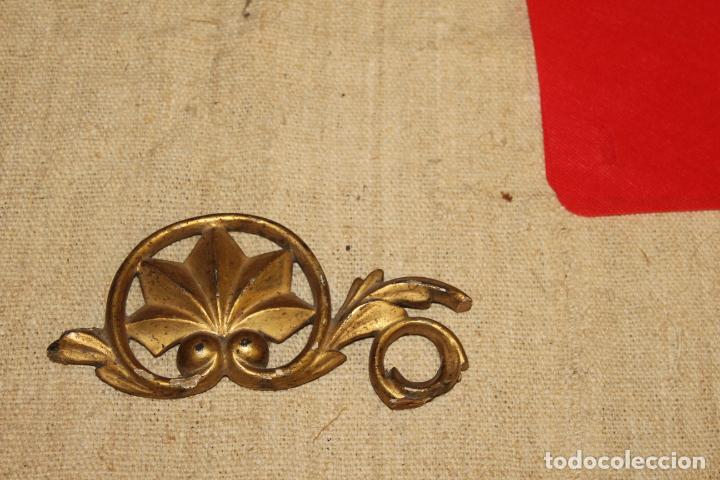Coleccionismo: talla remate de madera pan de oro - Foto 7
