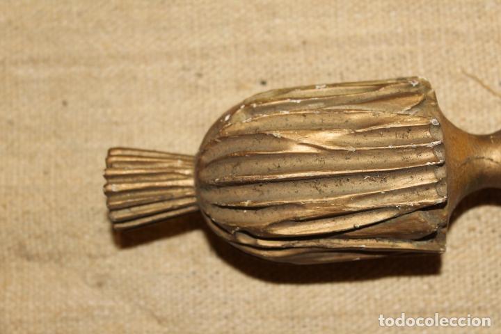 Coleccionismo: pinaculo de madera pan de oro - Foto 2