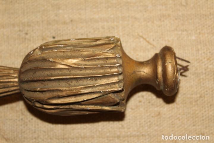 Coleccionismo: pinaculo de madera pan de oro - Foto 3