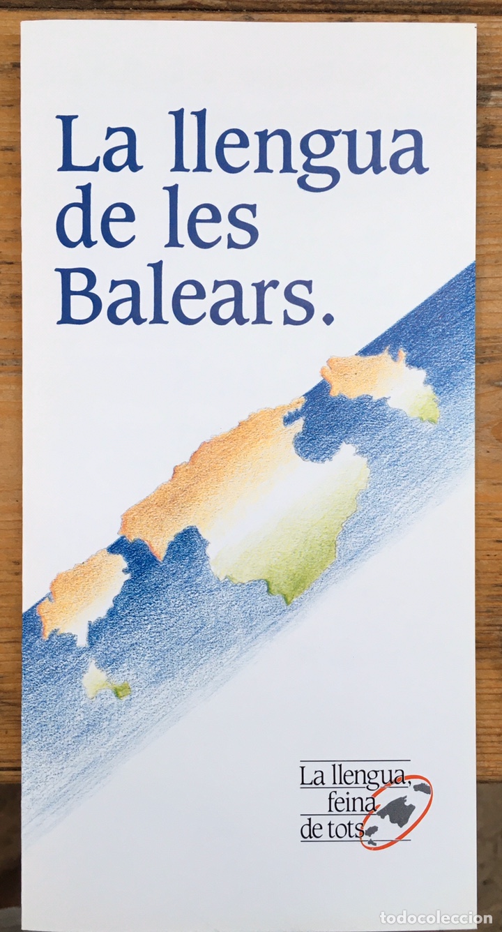 Coleccionismo: Triptico La llengua de les Balears. Mallorca 1989