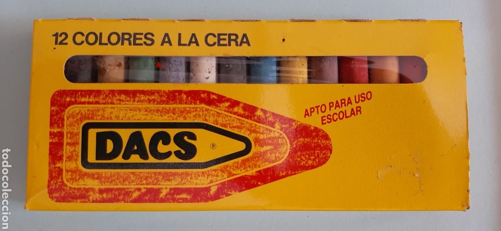 Coleccionismo: Ceras Dacs - 12 colores - Usadas - Foto 2