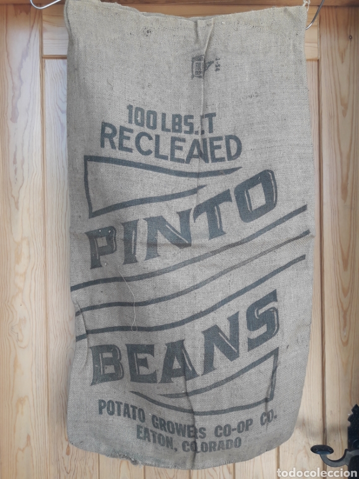 Coleccionismo: Antiguo saco Pinto Beans Sack Eaton Colorado USA