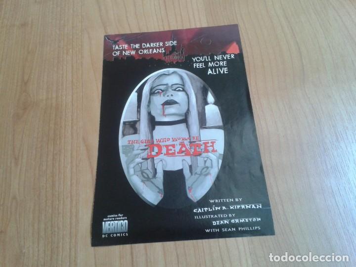 Coleccionismo: The Girl who would be Death -- Comic adultos -- Folder publicitario presentaci&oacute;n, lanzamiento - 1998