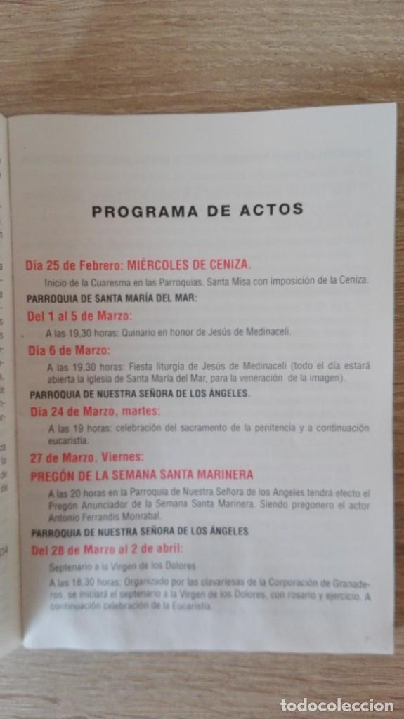 Coleccionismo: PROGRAMA DE LA SEMANA SANTA MARINERA DE VALENCIA-A&Ntilde;O 1998. - Foto 5