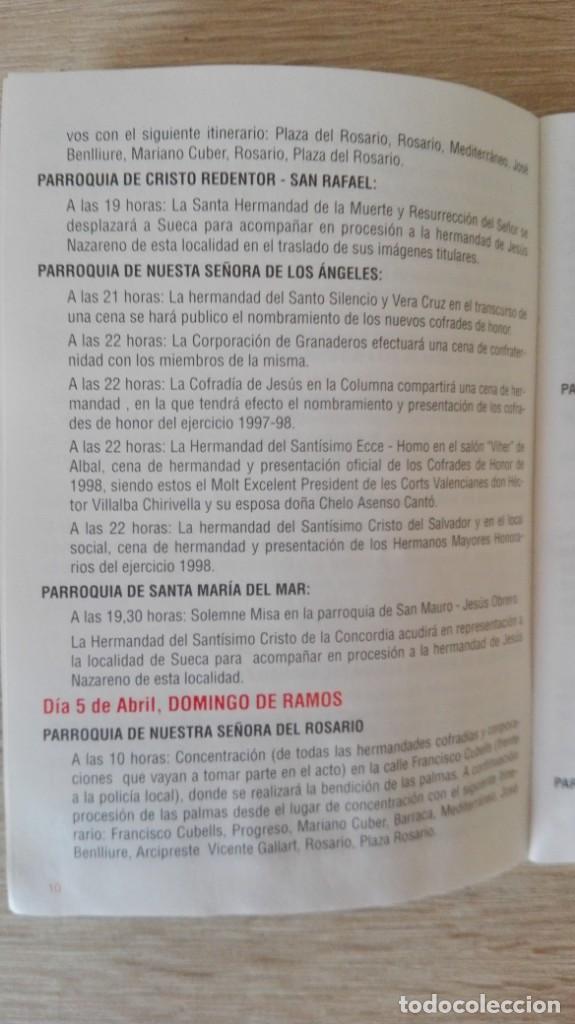 Coleccionismo: PROGRAMA DE LA SEMANA SANTA MARINERA DE VALENCIA-A&Ntilde;O 1998. - Foto 6
