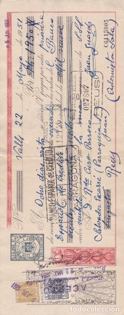 Coleccionismo: Tal&oacute;n parroquia San Juan Reus 1951