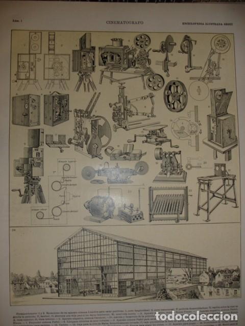 Coleccionismo: CINEMATOGRAFO CINE 2 HOJAS .20X28. C.1900