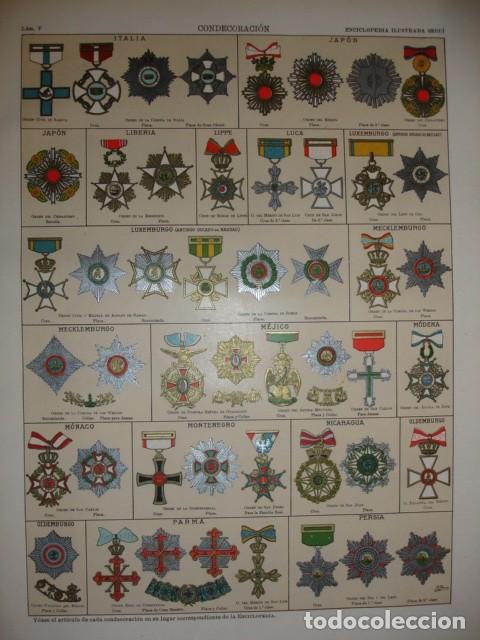 Collectionnisme: CONDECORACIONES 8 HOJAS .20X28. C.1900