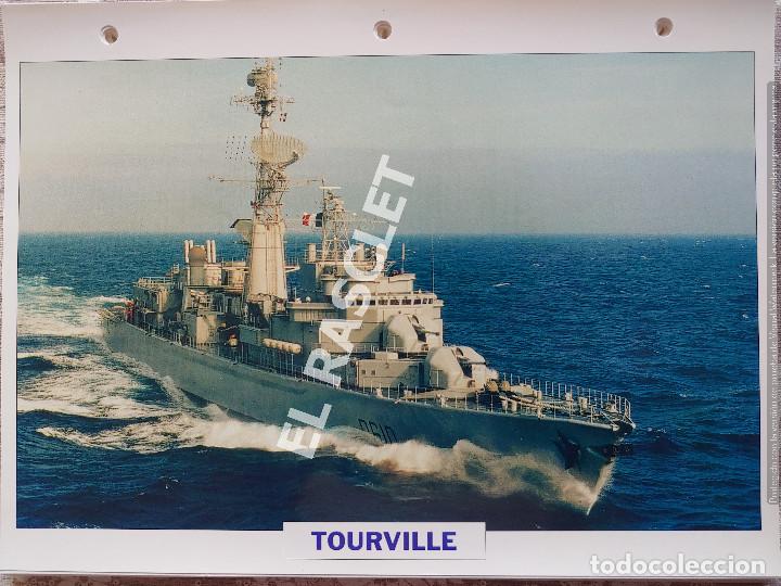 Coleccionismo: FICHA COLECIONABLE NAVIO FRAGATA -TOURVILLE - FRANCIA 1972