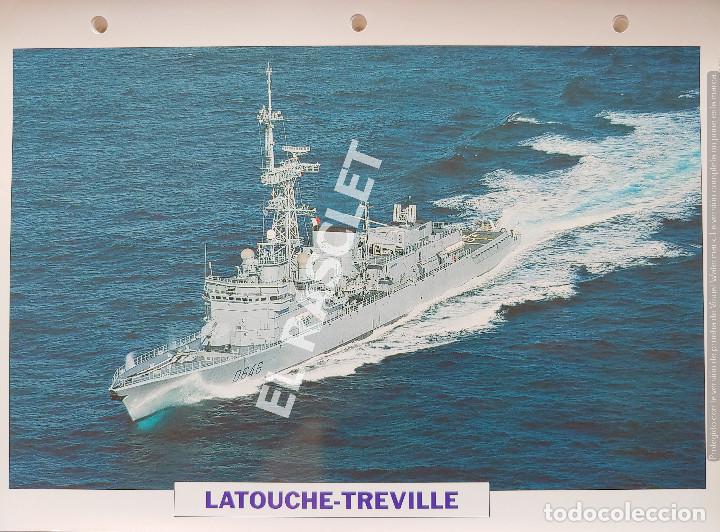Coleccionismo: FICHA COLECIONABLE NAVIO FRAGATA - LATOUCHE-TR&Eacute;VILLE - FRANCIA 1988