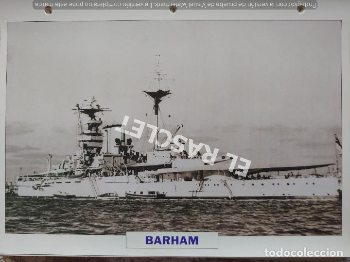 Coleccionismo: FICHA COLECIONABLE NAVIO DE BATALLA - BARHAM - INGLATERRA 1912