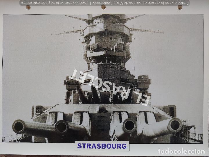 Coleccionismo: FICHA COLECIONABLE NAVIO DE BATALLA - STRASBOURG - FRANCIA 1940