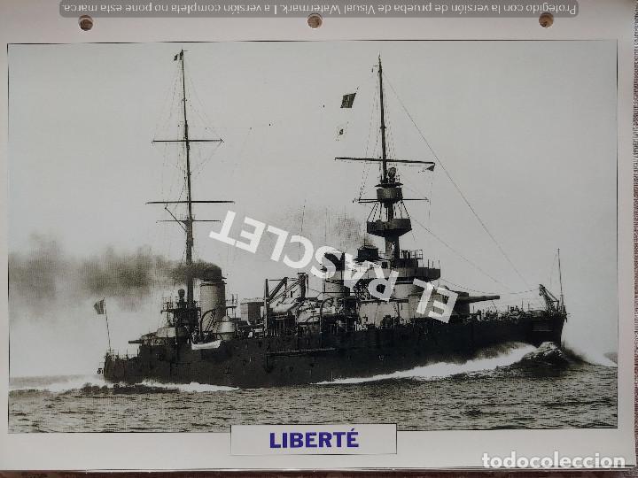 Coleccionismo: FICHA COLECIONABLE NAVIO DE BATALLA - LIBERT&Eacute; - FRANCIA 1905