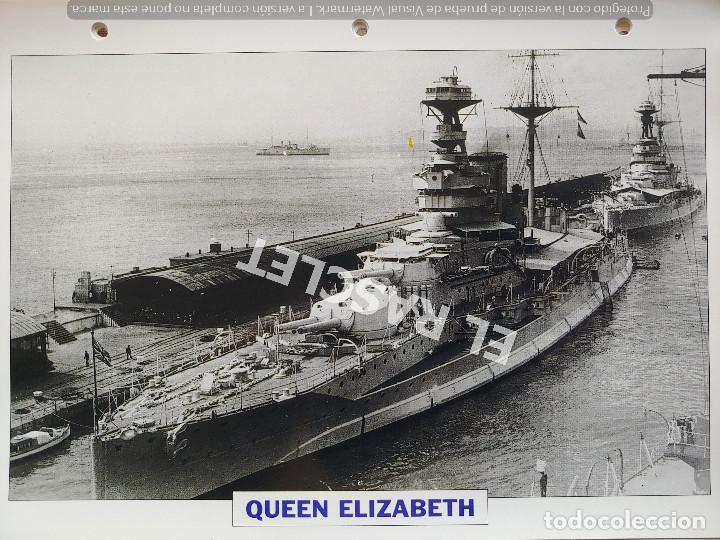 Coleccionismo: FICHA COLECIONABLE NAVIO DE BATALLA -QUEEN ELIZABETH - INGLATERRA 1913