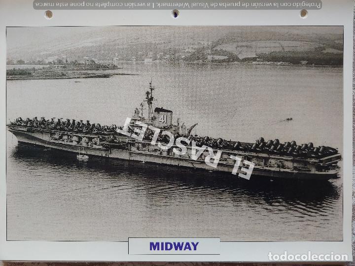 Coleccionismo: FICHA COLECIONABLE NAVIO PORTA - AVIONES- MIDWAY - ESTADOS UNIDOS 1945