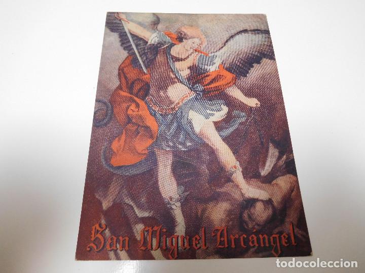 Coleccionismo: San Miguel Arcangel tarjeta Donativo Cruz Roja Espa&ntilde;ola