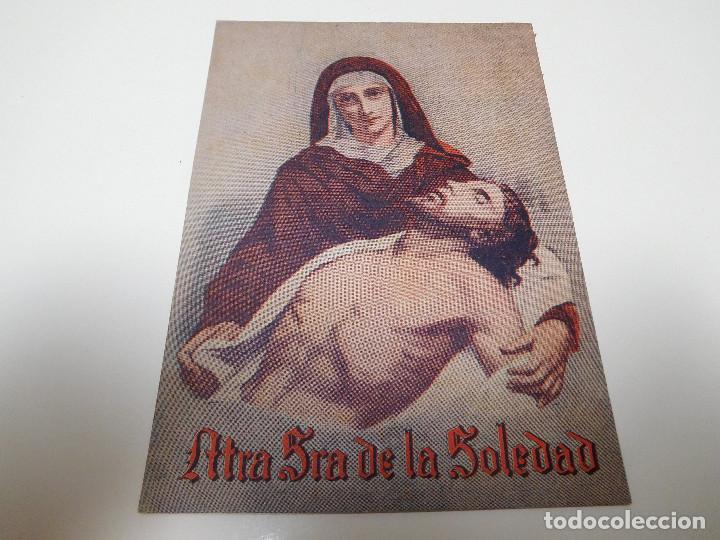 Collecting paper: Ntra. Sra. de la Soledad tarjeta Donativo Cruz Roja Espa&ntilde;ola
