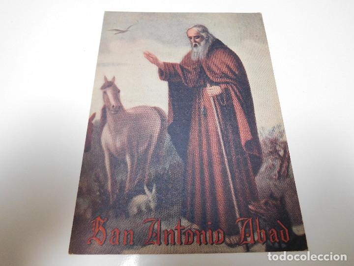 Coleccionismo: San Antonio Abad tarjeta Donativo Cruz Roja Espa&ntilde;ola