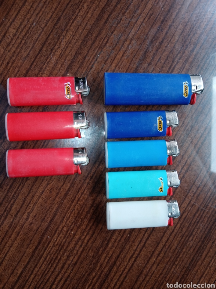 Coleccionismo: 8 mecheros marca Bic. - Foto 1