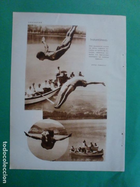 Coleccionismo: ARTAL CAMPEON DE SALTOS EN NATACION BA&Ntilde;OLAS GERONA FOTOS TORRENTS - 31/8/1930