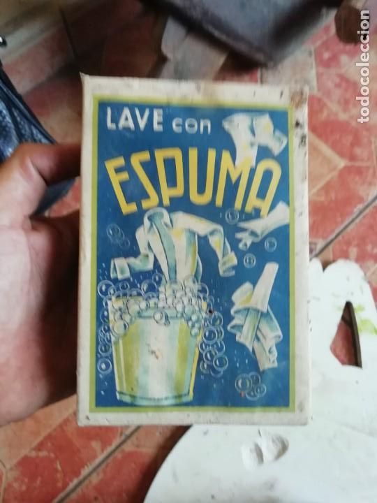 Coleccionismo: Antigua caja paquete envoltorio jab&oacute;n en polvo marca Espuma Jos&eacute; Codina Du&ntilde;&oacute; Barcelona