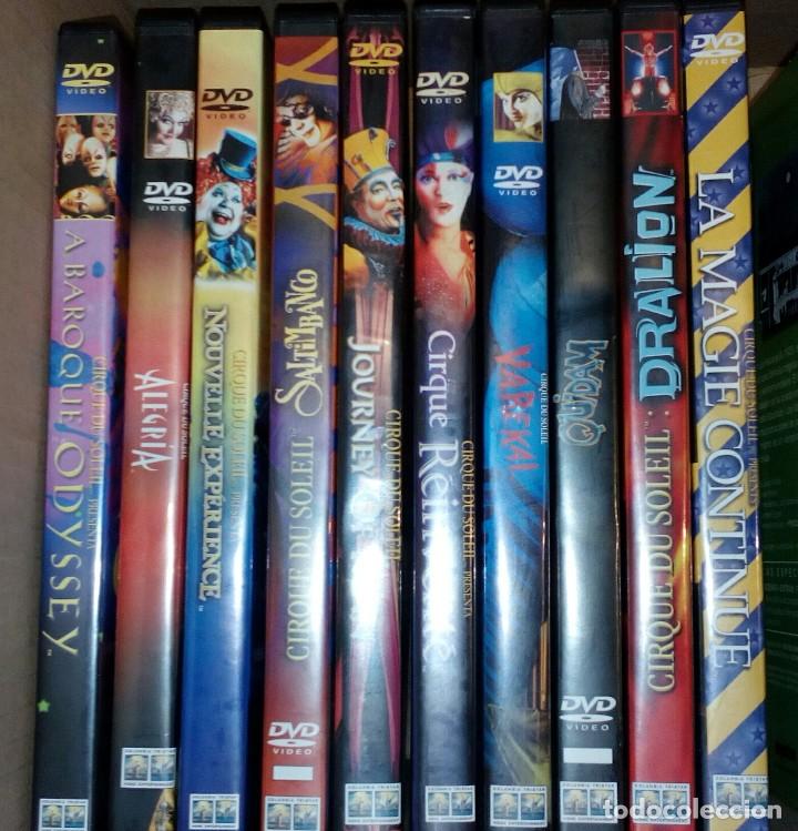 Coleccionismo: LOTE DE 10 DVD DEL CIRQUE DU SOLEIL - Foto 3