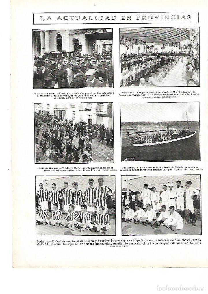 Collezionismo: A&Ntilde;O 1909 RECORTE PRENSA ALCALA DE HENARES INFANTE CARLOS AUTORIDADES PROCESION DE LAS SANTAS FORMAS