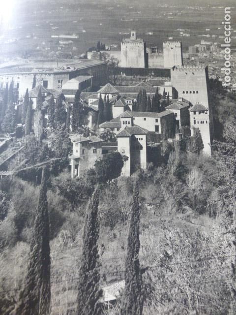 Collectionnisme: GRANADA LA ALHAMBRA ANTIGUA LAMINA HUECOGRABADO