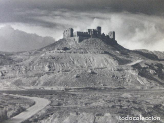 Colecionismo: MONTEARAGON HUESCA CASTILLO ANTIGUA LAMINA HUECOGRABADO