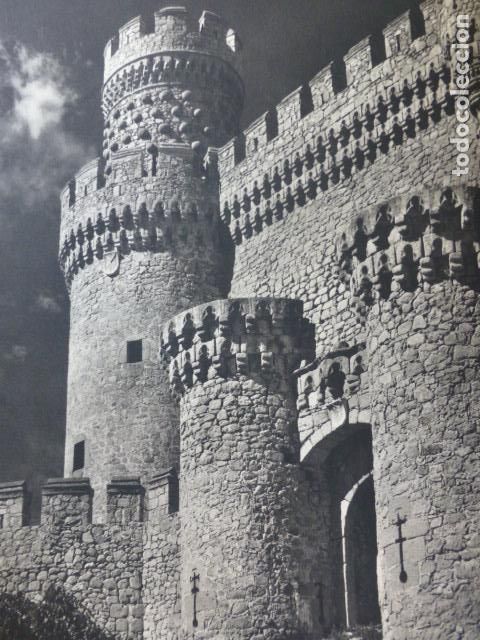 Collecting paper: MANZANARES EL REAL MADRID CASTILLO ANTIGUA LAMINA HUECOGRABADO
