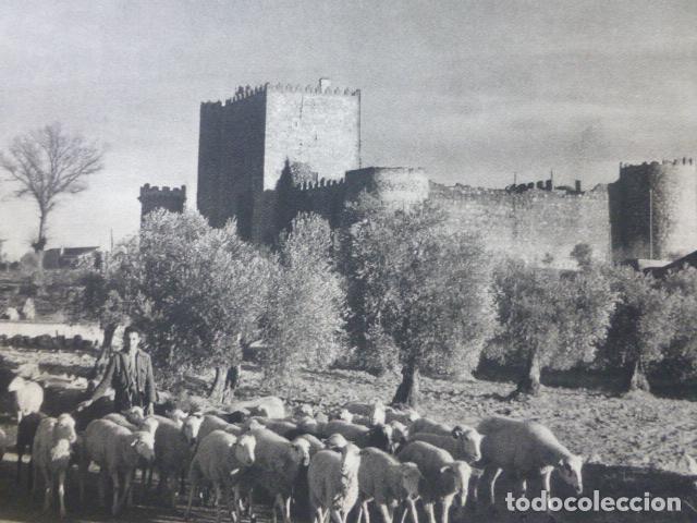 Colecionismo: SAN MARTIN DE VALDEIGLESIAS MADRID CASTILLO ANTIGUA LAMINA HUECOGRABADO