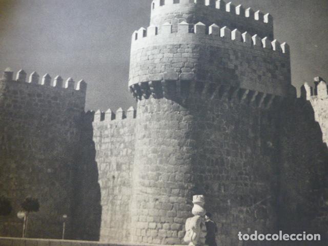 Coleccionismo: AVILA MURALLAS ANTIGUA LAMINA HUECOGRABADO