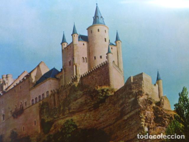 Collezionismo: SEGOVIA EL ALCAZAR ANTIGUA LAMINA HUECOGRABADO