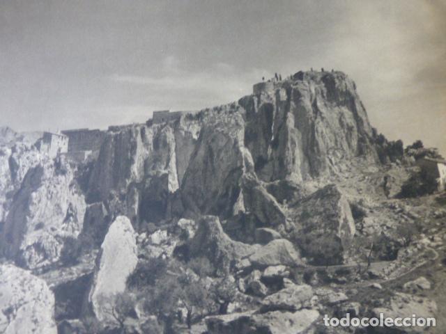 Collecting paper: GUADALEST ALICANTE CASTILLO ANTIGUA LAMINA HUECOGRABADO