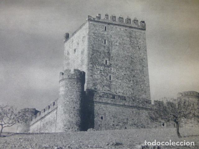 Collectionnisme: NOGALES BADAJOZ CASTILLO ANTIGUA LAMINA HUECOGRABADO