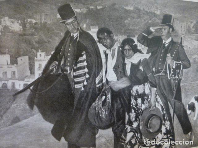 Collecting paper: CATALU&Ntilde;A TIPOS MOSSOS DE ESCUADRA ANTIGUA LAMINA A&Ntilde;OS 20
